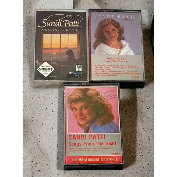 Sandi Patti Cassette (3) Lot Songs from the Heart Love Overflowing Morning - Picture 1 of 6